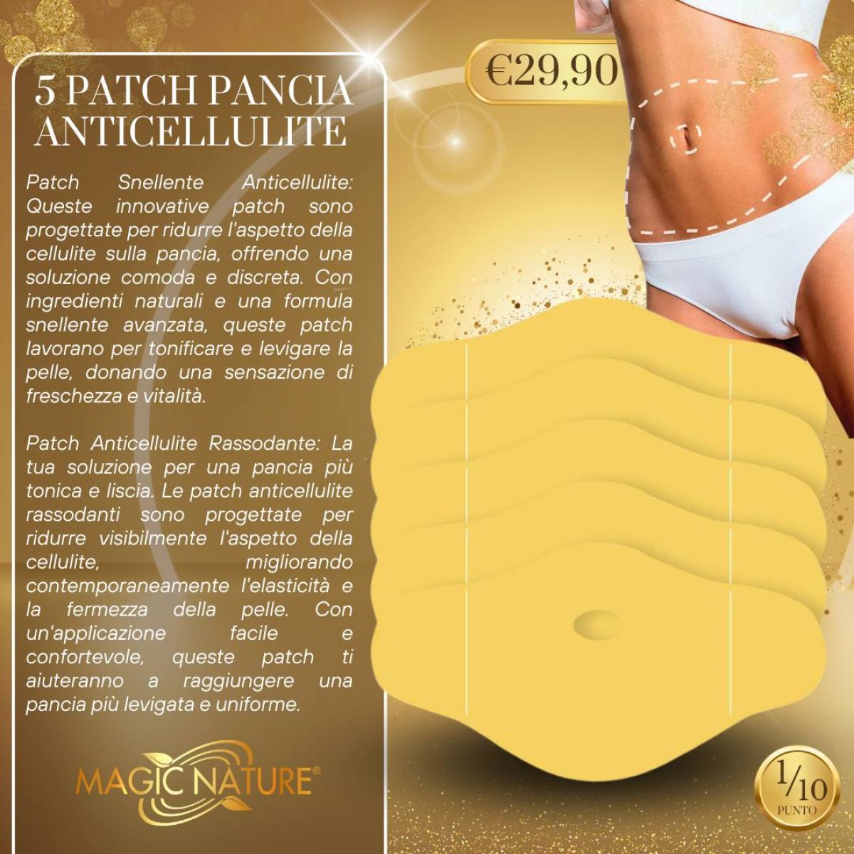 5 PATCH PANCIA ANTICELLULITE