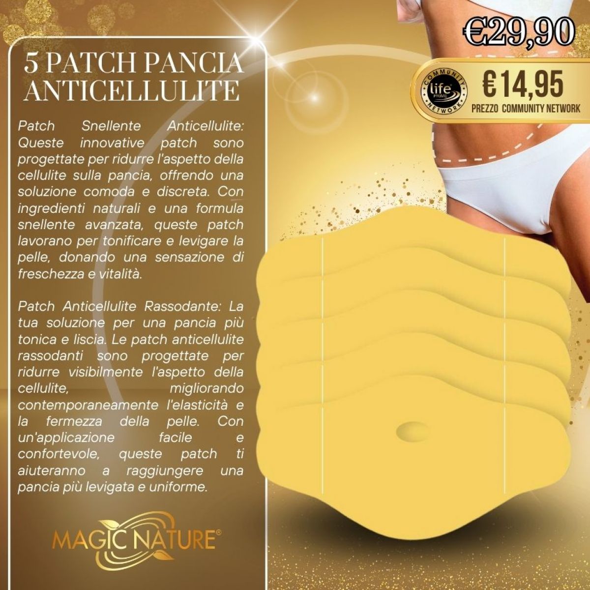 5 PATCH PANCIA ANTICELLULITE