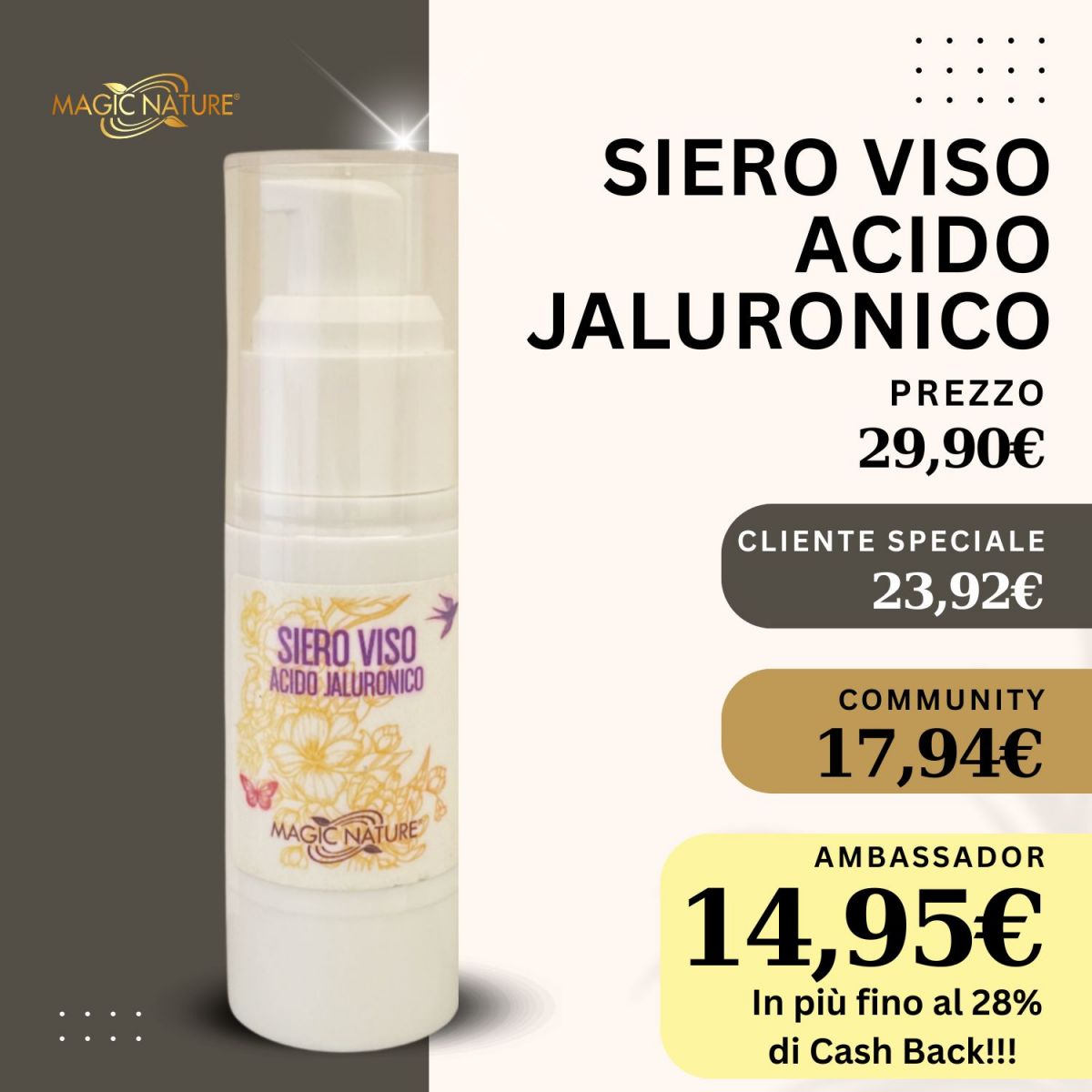 SIERO VISO ACIDO IALURONICO