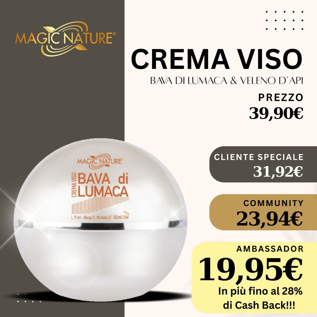 CREMA VISO BAVA DI LUMACA DELUXE 50 ML