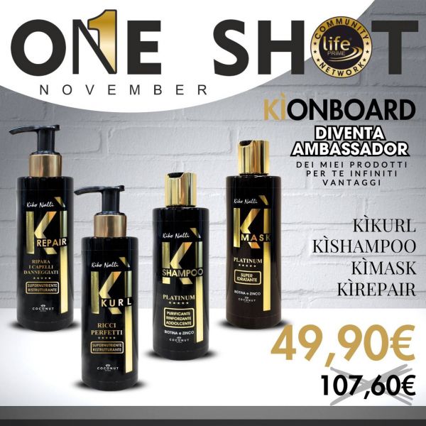 KI TOUR ON BOARD: KI-SHAMPOO + KI-MASK + KI-REPAIR + KI-KURL