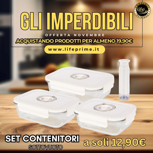 SET CONTENITORI SOTTOVUOTO