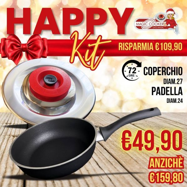 KIT ON BOARD: ART TONDO 27 CLASSIC + TEGAME 24 1 MANICO 4MM H7 INDUZIONE 