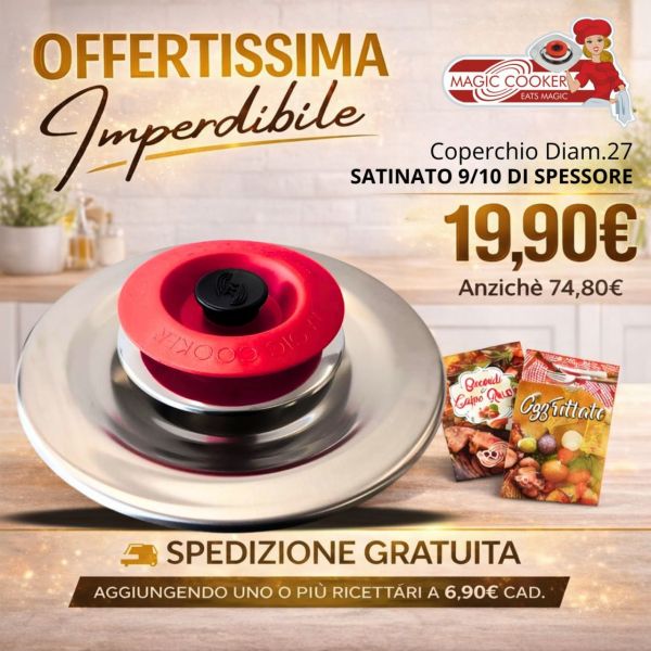 COPERCHIO DIAM. 27 SATINATO 9/10 DI SPESSORE