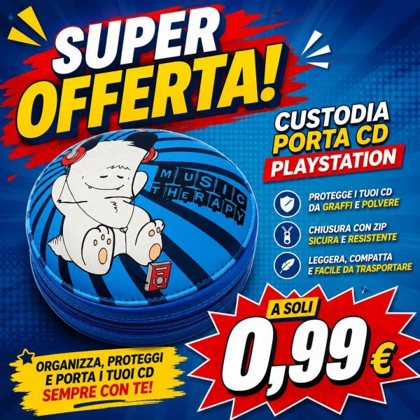PORTA CD MUSIC THERAPY BLU / NERO