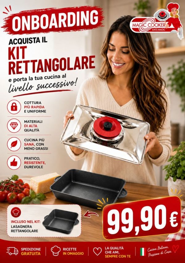 KIT ONBOARDING: ART RETTANGOLARE BLACK DIAMOND CLASSIC + TEGAME RETTANGOLARE