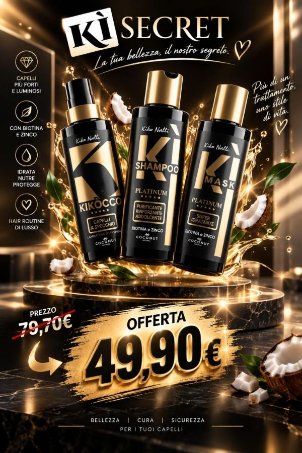 KIT ON BOARDING: KIKOCCO INSTANT LAMINATION 100 ML + KI-SHAMPOO + KI-MASK