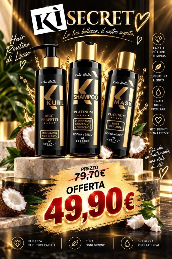 KIT ON BOARDING: KIKURL + KI-SHAMPOO + KI-MASK