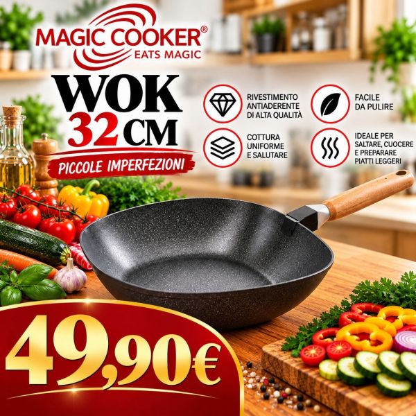 WOK QUADRATA 32 PICCOLE IMPERFEZIONI