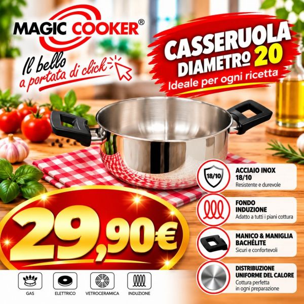 CASSERUOLA DOMUS DIAM. 20 