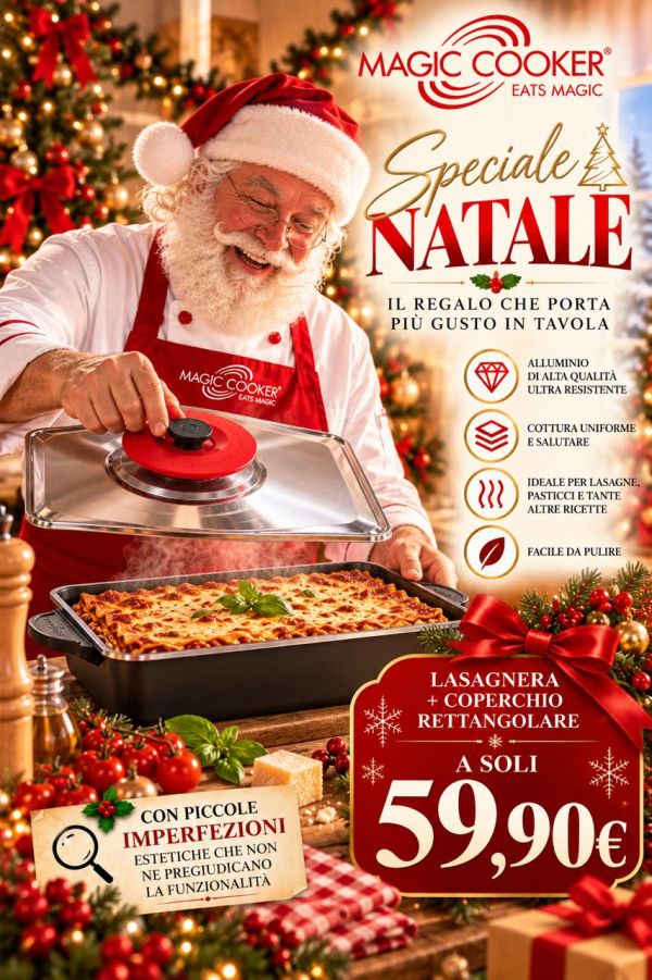 KIT BLACK DIAMOND: ART RETTANGOLARE CLASSIC + LASAGNERA RETTANGOLARE 38 x 28  PICCOLE IMPERFEZIONI