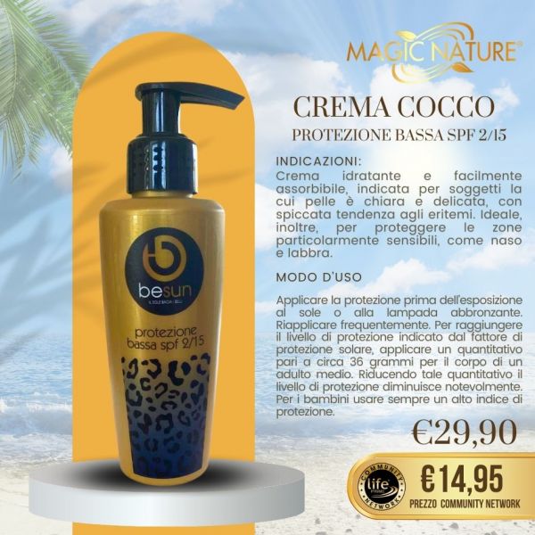 CREMA COCCO PROTEZIONE BASSA 150 ML