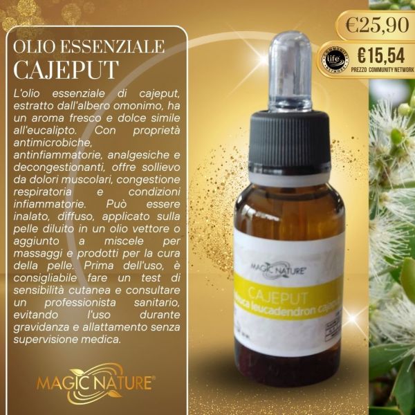 OLIO ESSENZIALE CAJEPUT PURO 20 ML