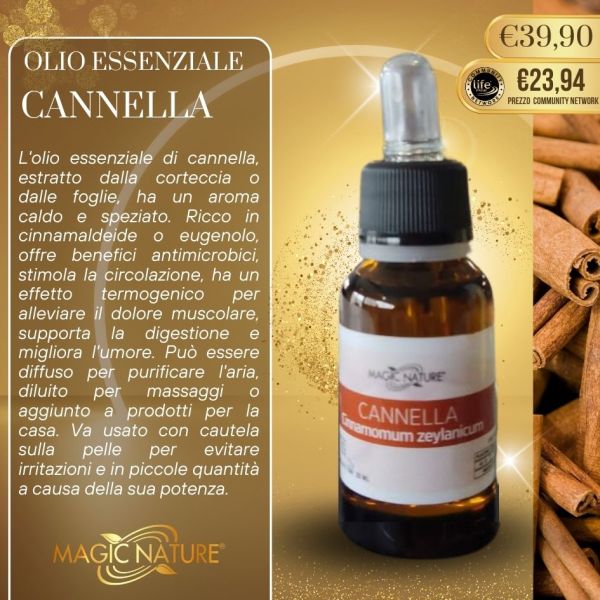 OLIO ESSENZIALE CANNELLA CYLON 20 ML