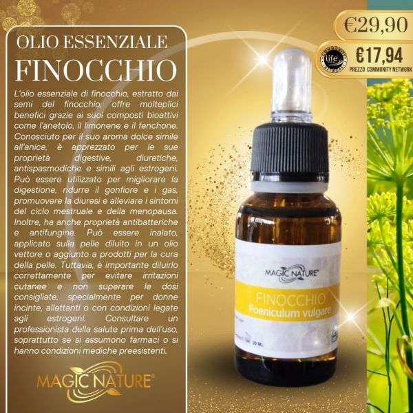 OLIO ESSENZIALE FINOCCHIO DOLCE 20 ML