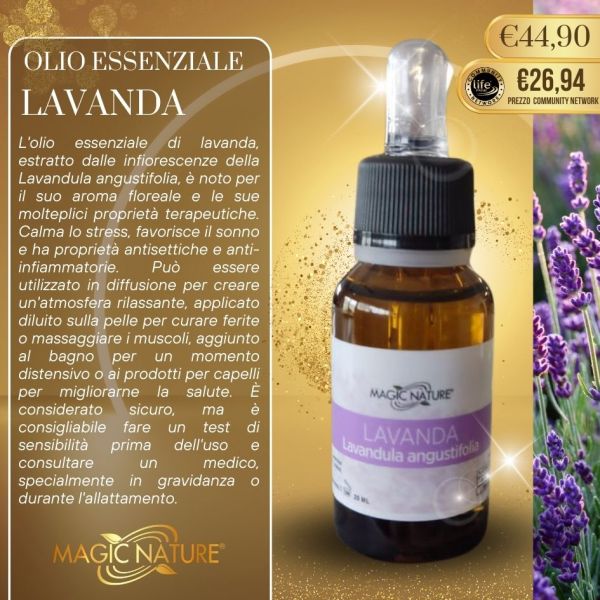 OLIO ESSENZIALE LAVANDA PURO 20 ML