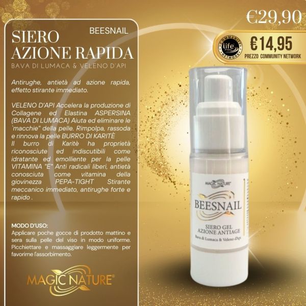 SIERO BEESNAIL AZIONE RAPIDA 30 ML