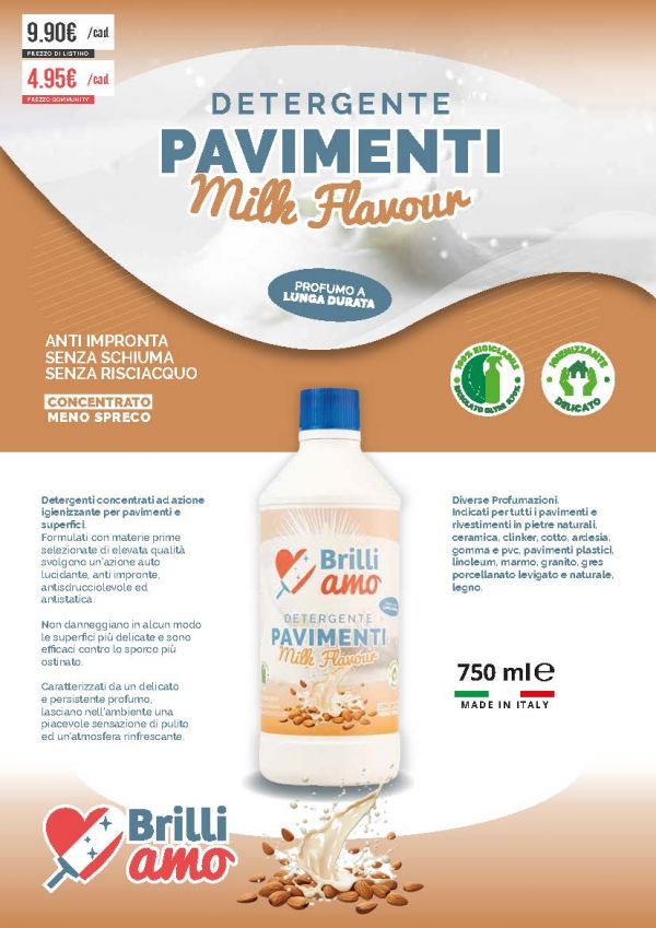 LAVAPAVIMENTI MILK FLAVOUR