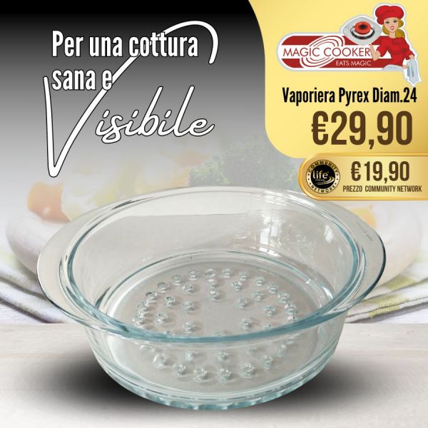 VAPORIERA PYREX 24 CM 