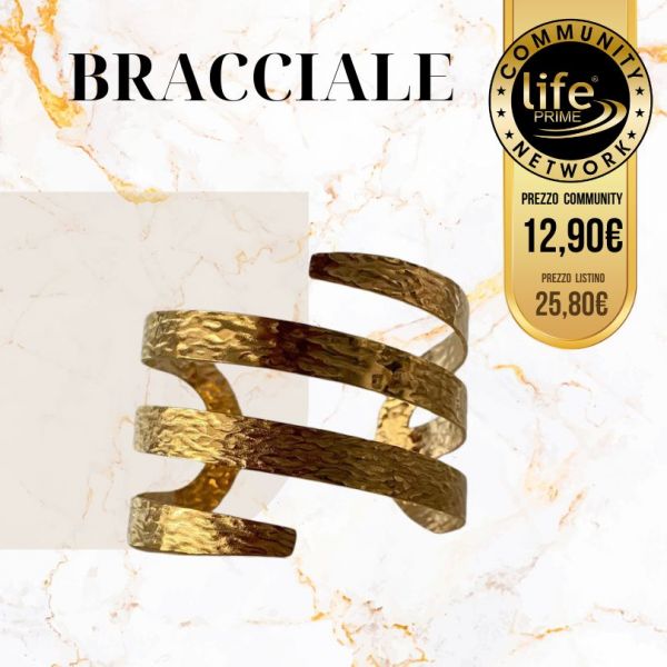 BRACCIALE RIGIDO COLORE ORO