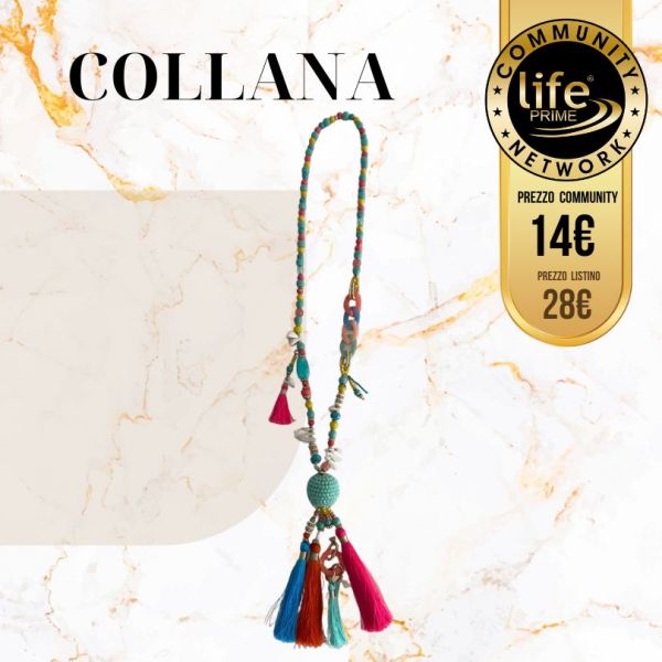 COLLANA LUNGA COLORATA