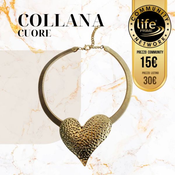 COLLANA CUORE COLORE ORO