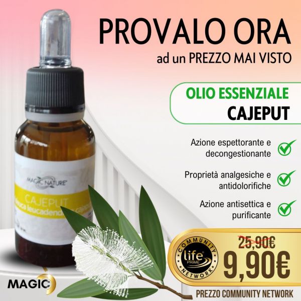 OLIO ESSENZIALE CAJEPUT PURO 20 ML