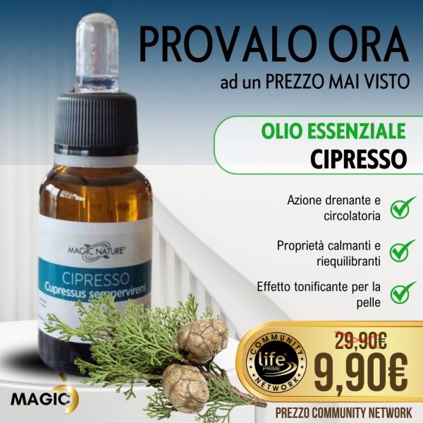 OLIO ESSENZIALE CIPRESSO PURO 20 ML