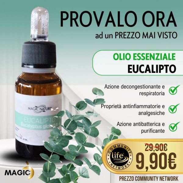 OLIO ESSENZIALE EUCALIPTO GLOBULUS 20 ML