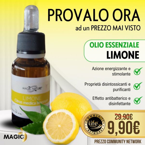 OLIO ESSENZIALE LIMONE PURO 20 ML