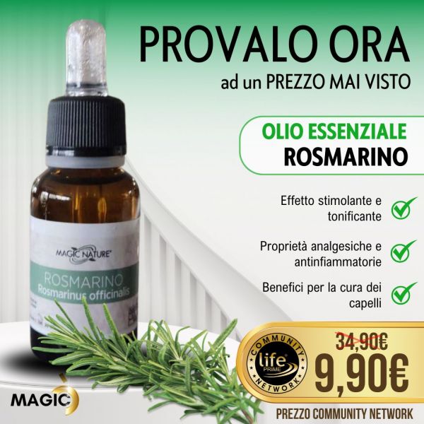 OLIO ESSENZIALE ROSMARINO PURO 20 ML