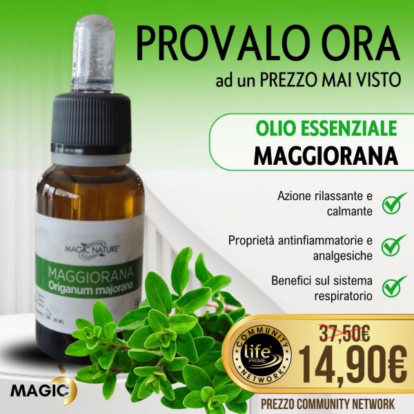 OLIO ESSENZIALE MAGGIORANA PURO 20 ML