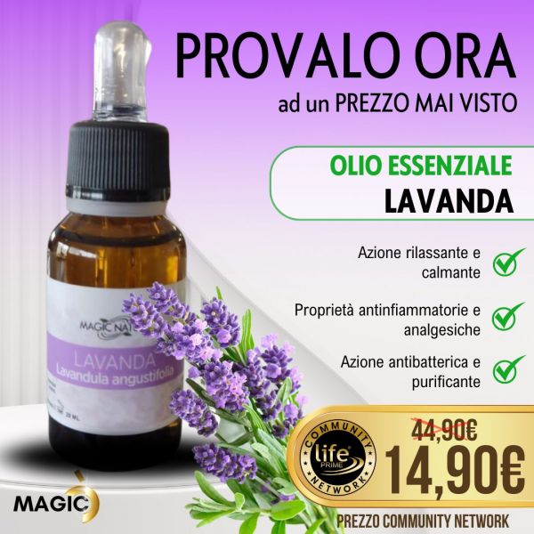 OLIO ESSENZIALE LAVANDA PURO 20 ML