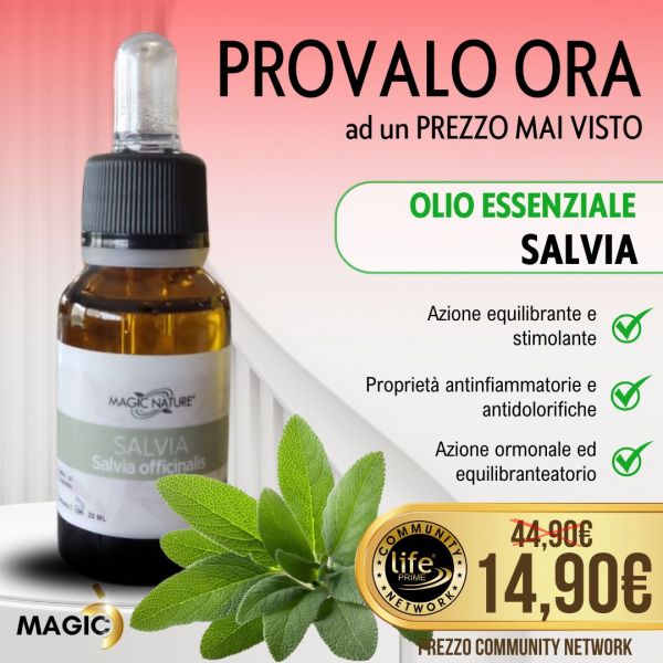 OLIO ESSENZIALE SALVIA PURO 20 ML