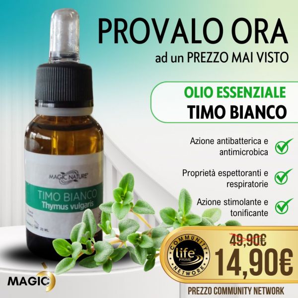 OLIO ESSENZIALE TIMO BIANCO PURO 20 ML