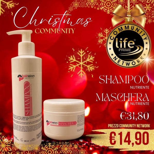 KIT: SHAMPOO NUTRIENTE 250 ML + MASCHERA CAPELLI NUTRIENTE 250 ML