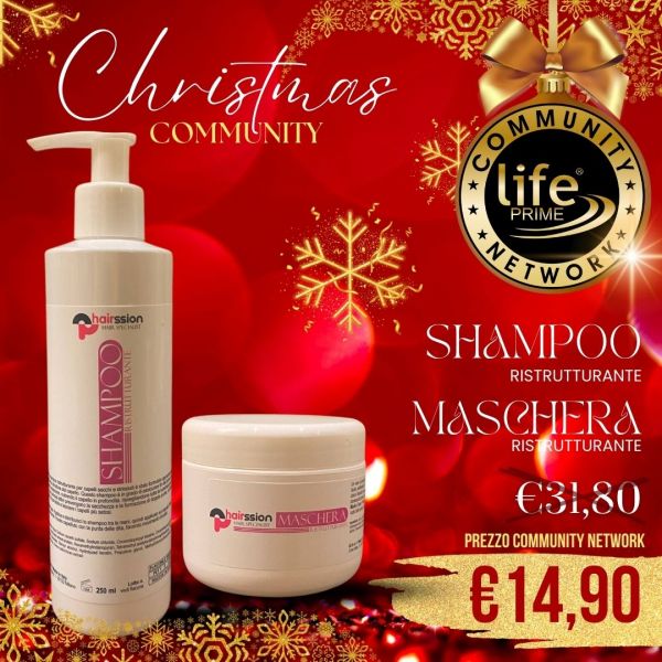 KIT: SHAMPOO RISTRUTTURANTE 250 ML + MASCHERA RISTRUTTURANTE 250 ML