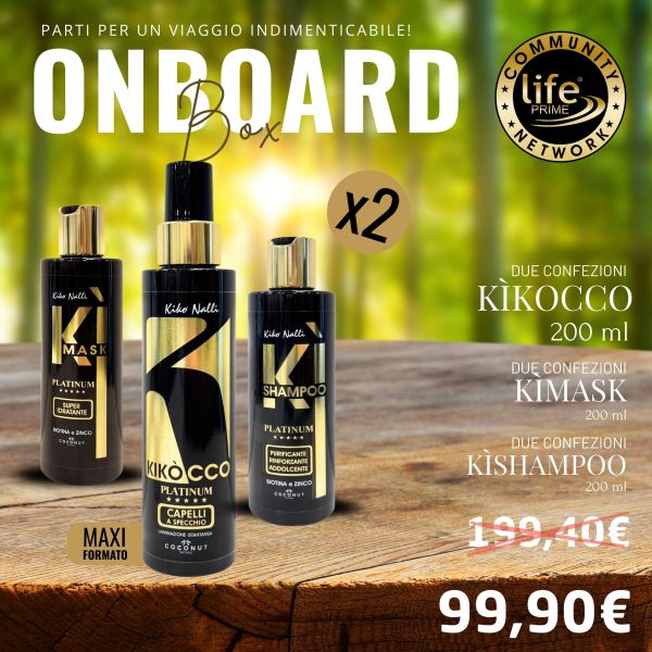 KIBOX: 2 KIKOCCO INSTANT LAMINATION + 2 KI-SHAMPOO + 2 KI-MASK