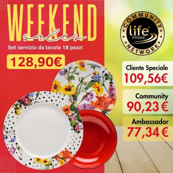 SET SERVIZIO DA TAVOLA 18 PZ.