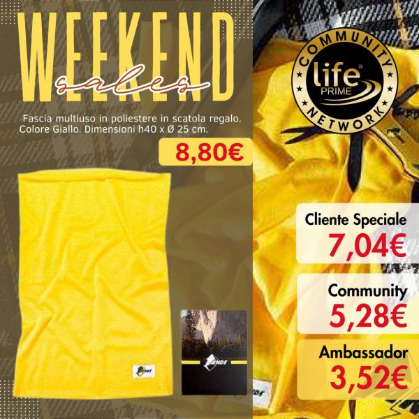 FASCIA MULTIUSO IN POLIESTERE IN SCATOLA REGALO