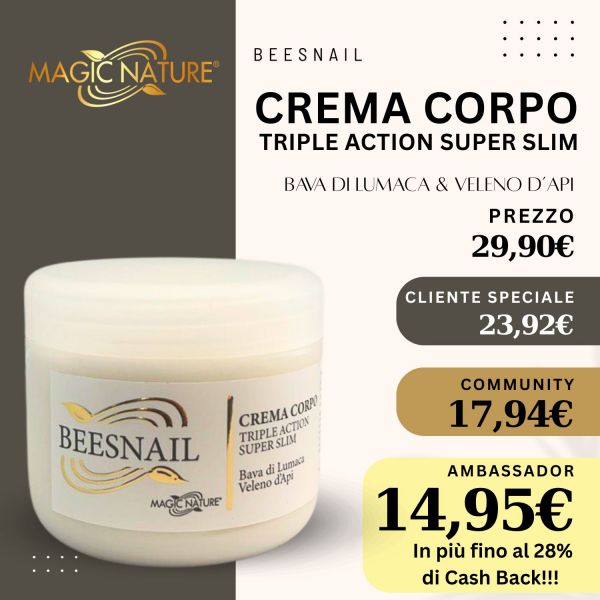 CREMA BEESNAIL EMULS.CORPO 250 ml TRIPLE ACTION