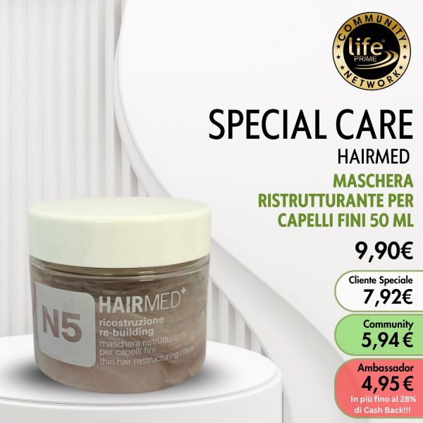 HAIRMED MASCHERA RISTRUTTURANTE PER CAPELLI FINI 50 ML