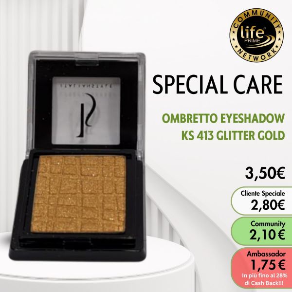 OMBRETTO EYESHADOW  KS 413 GLITTER GOLD 