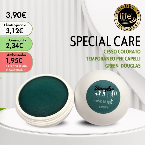GESSO COLORATO TEMPORANEO PER CAPELLI GREEN  DOUGLAS