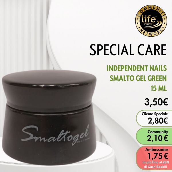 INDEPENDENT NAILS - SMALTO GEL GREEN  15 ML
