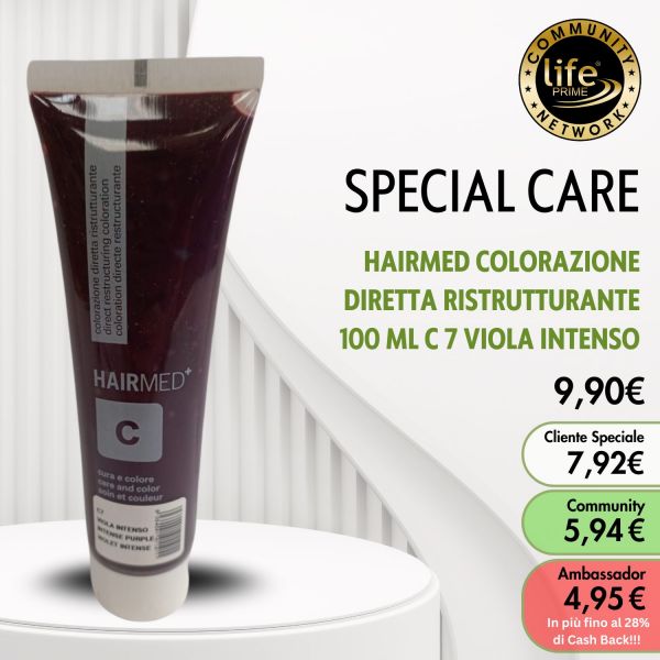 HAIRMED COLORAZIONE DIRETTA RISTRUTTURANTE 100 ML C 7 VIOLA INTENSO