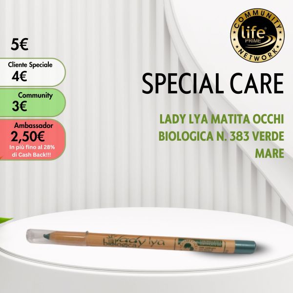 LADY LYA MATITA OCCHI BIOLOGICA N. 383 VERDE MARE