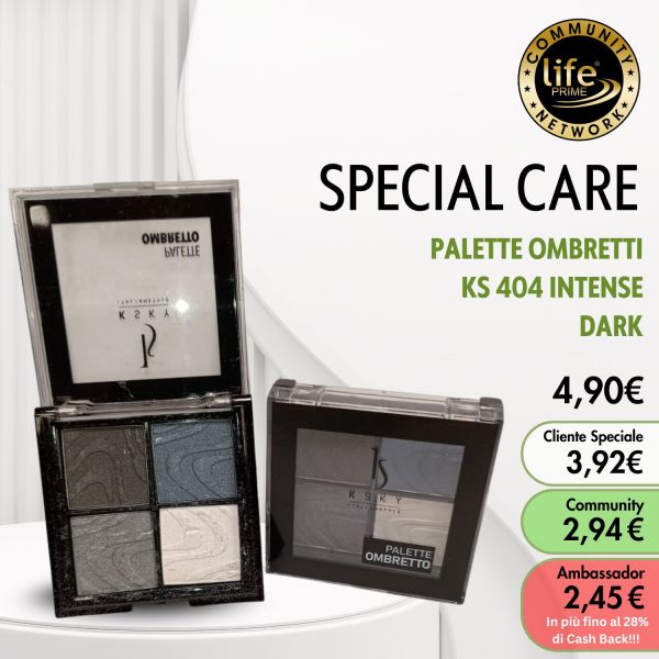 PALETTE OMBRETTI KS 404 INTENSE DARK