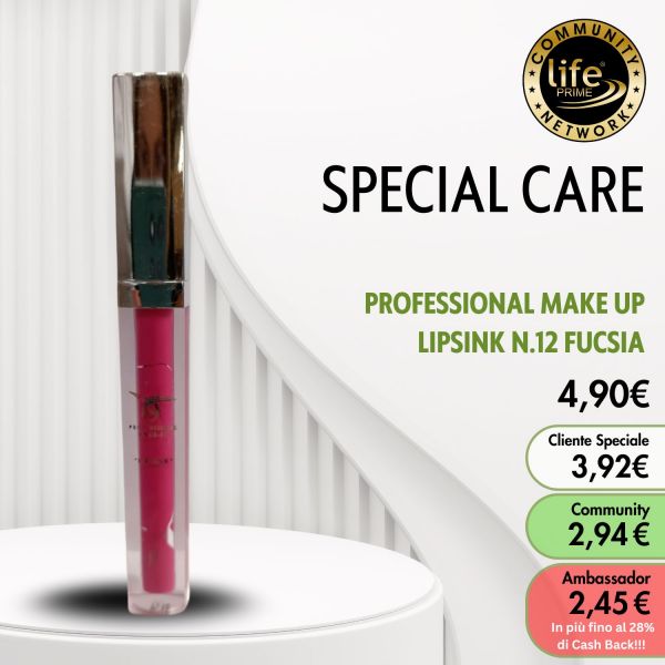 PROFESSIONAL MAKE UP LIPSINK N.12 FUCSIA