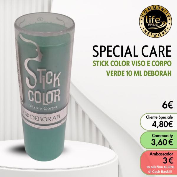 STICK COLOR VISO E CORPO VERDE 10 ML DEBORAH